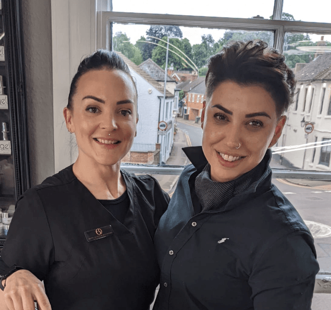 Clare and Amy, founders of Olive Beauty & Aesthetics