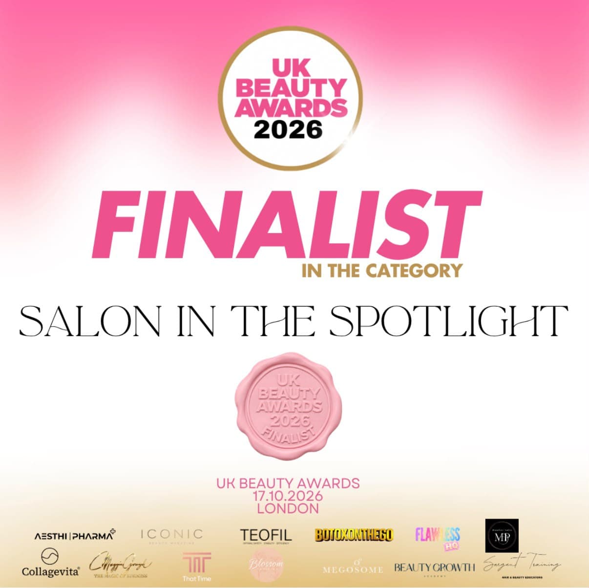 UK Beauty Awards 2026 Salon in the Spotlight finalist