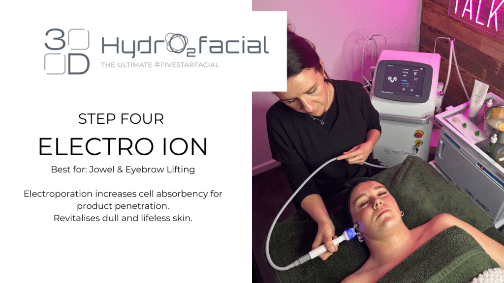 Hydrafacial - Step 4 - Electro Ion Skin Tightening